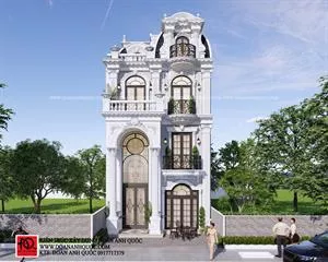 Thi công trọn gói biệt thự tân cổ điển 7x20 khu phố biển Rạng Đông, Phan Thiết